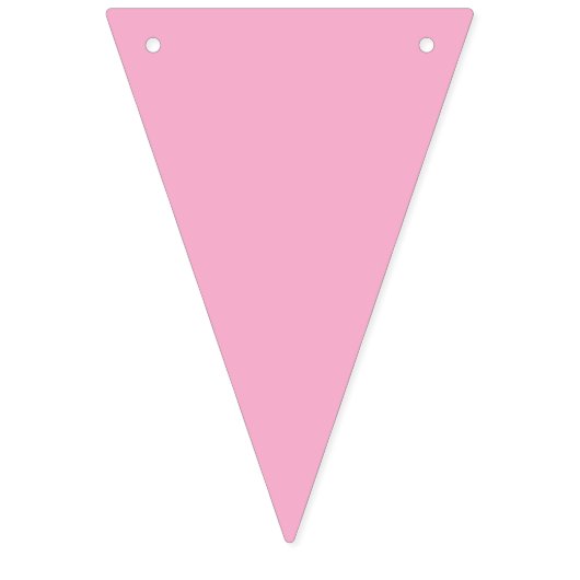 Bold Geometric Triangle Pattern Wimpelkette (Zweite Fahne)