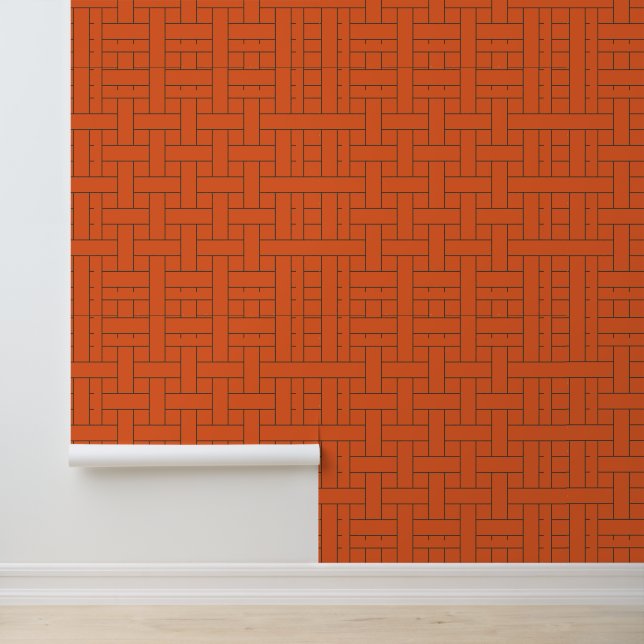 Bold Geometric Weave: Ein modernes Muster Tapete (Anwendung)