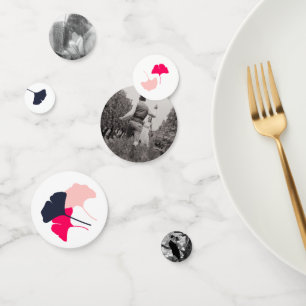 Bold Ginkgo Blätter Custom Foto Konfetti