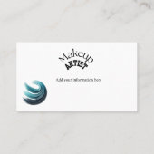 Bold Glam Makeup Artist Visitenkarte (Rückseite)