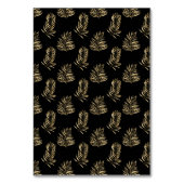 Bold Gold Farn Blatt Wedding danke Table Card (Rückseite)