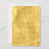 Bold Gold Foil Überraschung 30. Geburtstag Party E Einladung (Rückseite)