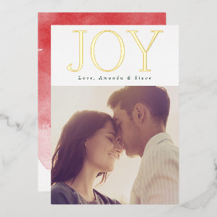 BOLD GOLD JOY Christmas Foto Folien Feiertagskarte