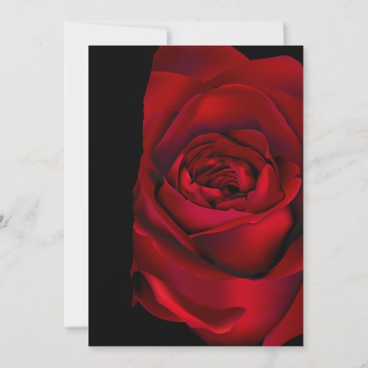 Bold Goth Moody "Til Death Do us Part" Hochzeit Einladung (Rückseite)