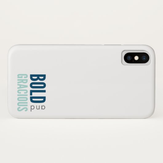 Bold & Gracious iPhone X Fall Case-Mate iPhone Hülle (Rückseite (Horizontal))
