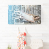 Bold GRAD Blue Ombre Overlay Foto Abschluss Banner (Insitu)