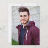 BOLD GRAD Foto Graduation Party Ankündigung (Rückseite)