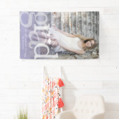 Bold GRAD Lila Ombre Overlay Foto Abschluss Banner (Insitu)