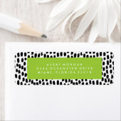 Bold Grad Lime Green Abschluss Address Labels (Insitu)
