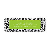 Bold Grad Lime Green Abschluss Address Labels (Vorne)