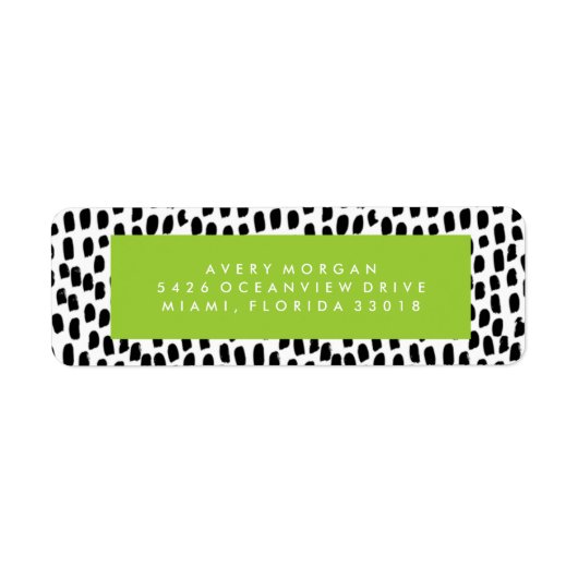 Bold Grad Lime Green Abschluss Address Labels (Vorne)