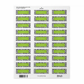 Bold Grad Lime Green Abschluss Address Labels (Vorne)