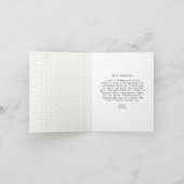 Bold Grad Lime Green Foto Abschluss Dankeskarte (Innenseite)