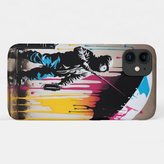 Bold Graffiti Kid Design Case-Mate iPhone Hülle (Rückseite (Horizontal))