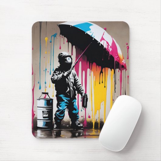 Bold Graffiti Kid Design Mousepad (Mit Mouse)