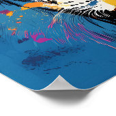 Bold Graffiti Lion Portraits mit Vibrant Urban Poster (Ecke)