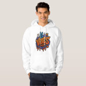 Bold Graffiti "Vibes Street Art" Hoodie (Vorne ganz)