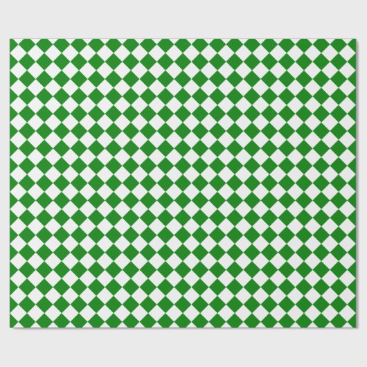 Bold Green and White Chevron Pattern Classic Geschenkpapier (Flach)