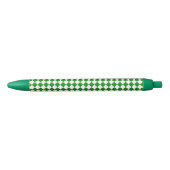 Bold Green and White Chevron Pattern Classic Kugelschreiber (Vorderseite)