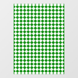 Bold Green and White Chevron Pattern Fensteraufkleber