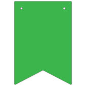Bold Green Background | Solid Grass Tone Design Wimpelkette (Zweite Fahne)