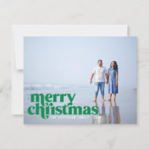 Bold Green Frohe Weihnachtsfeiertag Foto