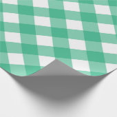 Bold Green Gingham Karo Kariert Geschenkpapier