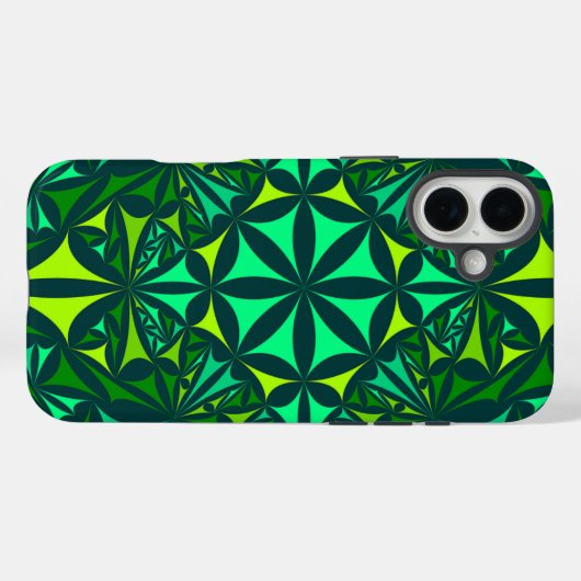 Bold Gren Kaleidoscope Case-Mate iPhone Hülle (Rückseite (Horizontal))