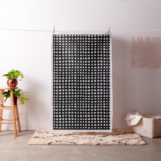 Bold Grid 091216 - Black on White Stoff (Beispiel)
