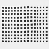 Bold Grid 091216 - White on Black Fleecedecke (Vorderseite (Horizontal))