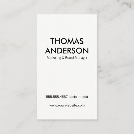 Bold Grunge (rot) Visitenkarte (Rückseite)