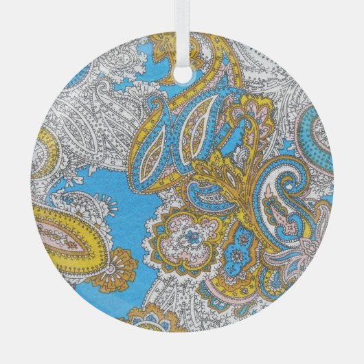Bold Grungy Islamic Psychedelic Ornament Aus Glas (Vorderseite)