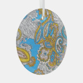 Bold Grungy Islamic Psychedelic Ornament Aus Glas (Vorderseite Rechts)