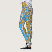 Bold Grungy Islamic Psychedelic Ornament Leggings (Links)