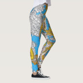 Bold Grungy Islamic Psychedelic Ornament Leggings (Rechts)