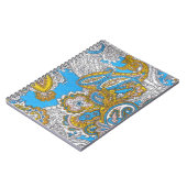 Bold Grungy Islamic Psychedelic Ornament Notizblock (Linke Seite)