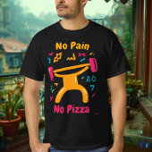 Bold Gym Pop Art Pizza T - Shirt