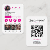 Bold Hair Stylist Social Media Layout Visitenkarte (Vorne/Hinten)