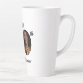 Bold Happy 40th Birthday Photo Milchtasse (Rechts)