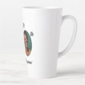 Bold Happy 50th Birthday Photo Milchtasse (Rechts)