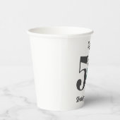 Bold Happy 50th Birthday Photo Pappbecher (Rechts)