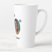 Bold Happy 60th Birthday Photo Milchtasse (Rechts)