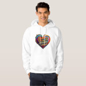 "Bold Hearts Collide" Hoodie (Vorne ganz)