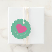 BOLD hell bunt MODERN Weihnachtsfeiertag Geschenkanhänger (Beispiel)