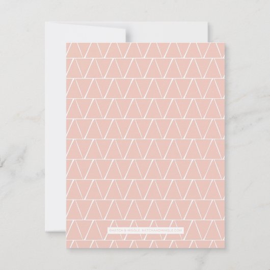 Bold Hello Pink Einladung (Rückseite)