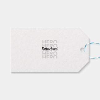 Bold Hero Typografy Vatertag Shirt Geschenkanhänger