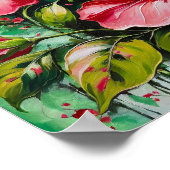 Bold Hibiscus Bloom – Tropical Floral Poster (Ecke)