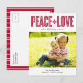 BOLD Holiday Foto Cards Postcard Feiertagspostkarte (Vorne/Hinten)