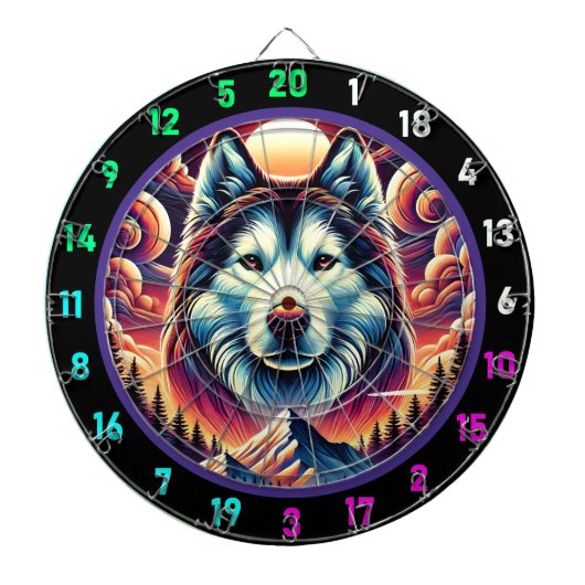 Bold Husky Vista Wall Design Dartscheibe (vorne)