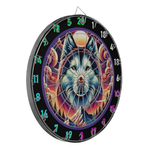 Bold Husky Vista Wall Design Dartscheibe (Vorderseite Links)